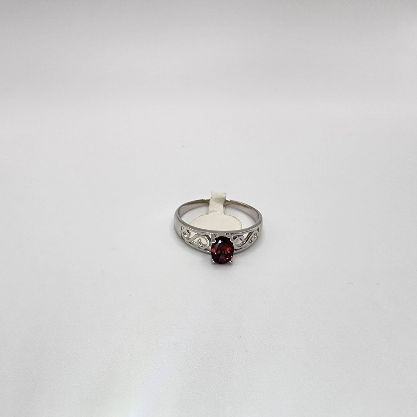 Sterling Silver Garnet Ring