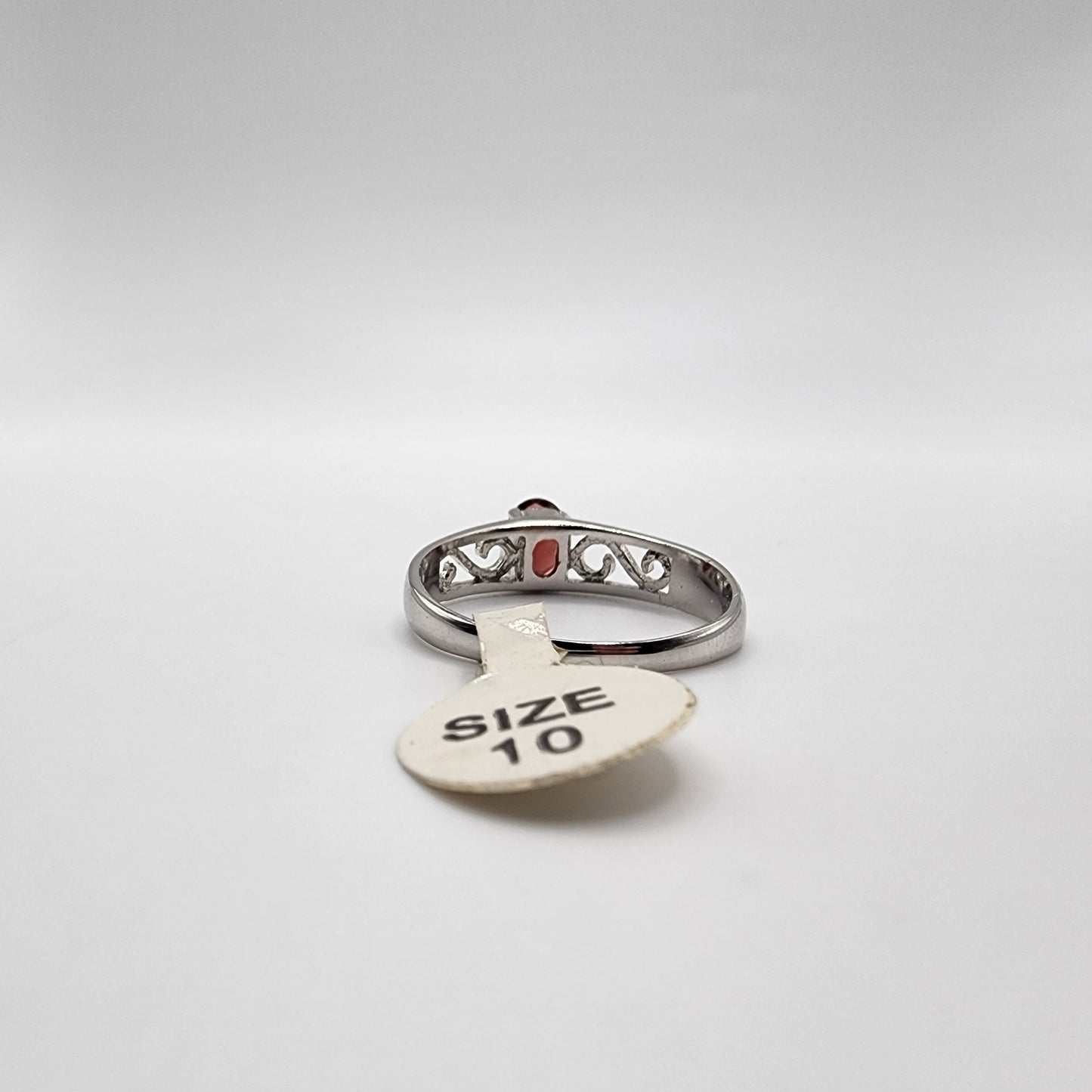 Sterling Silver Garnet Ring