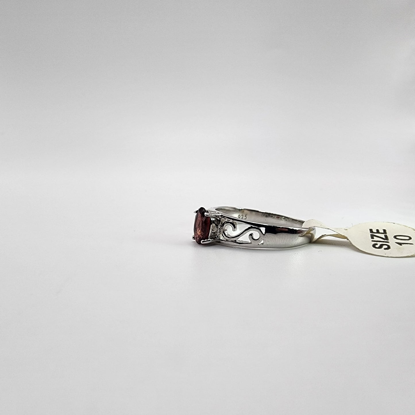 Sterling Silver Garnet Ring