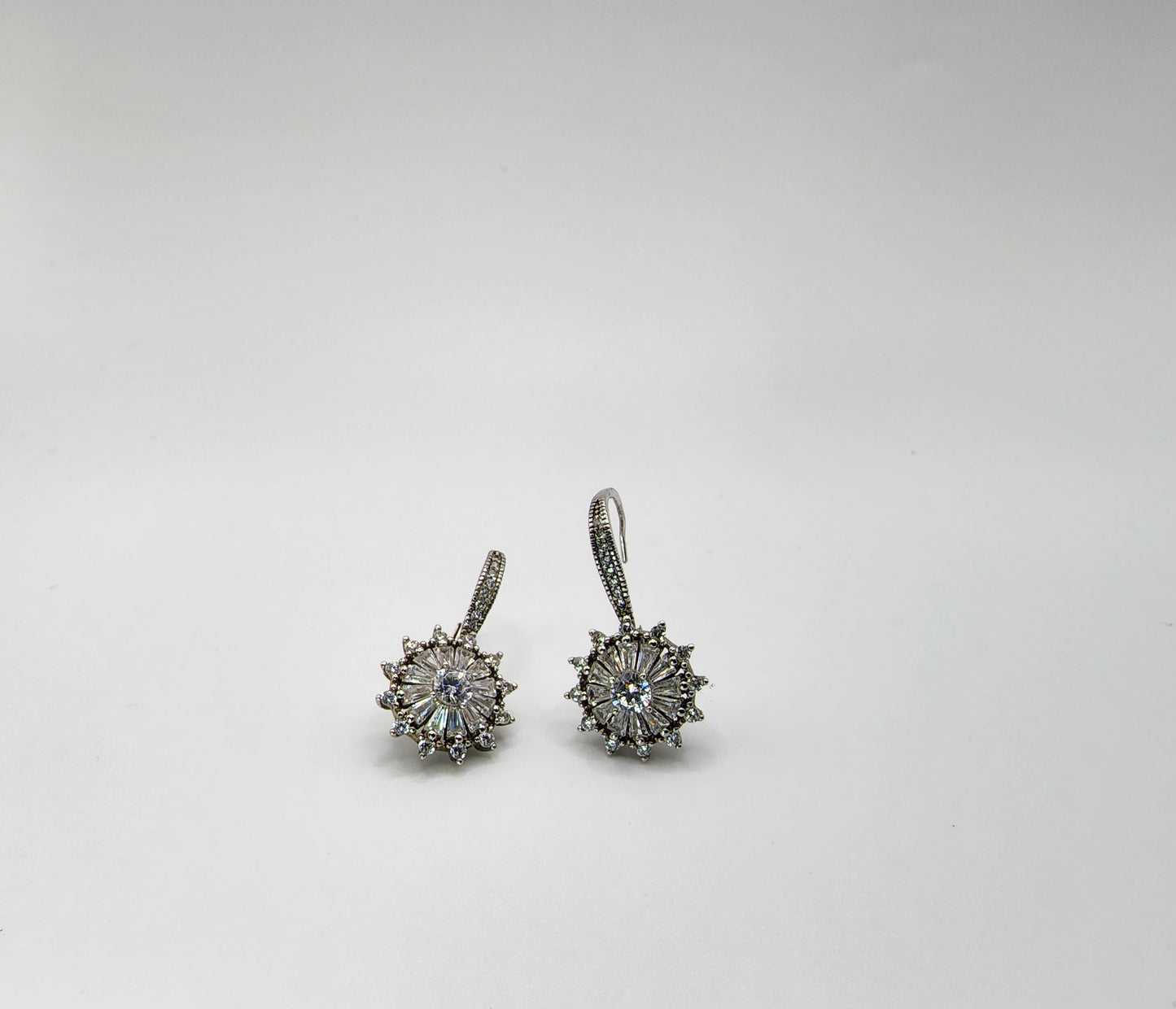 Sterling Silver and CZ Earrings