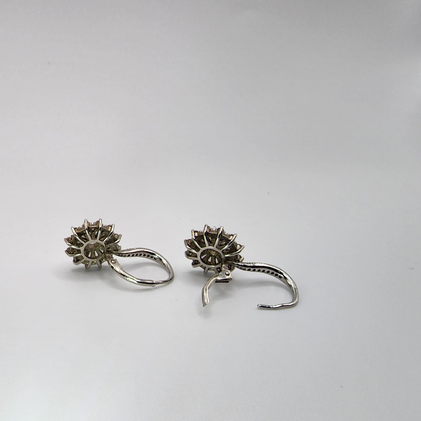 Sterling Silver and CZ Earrings