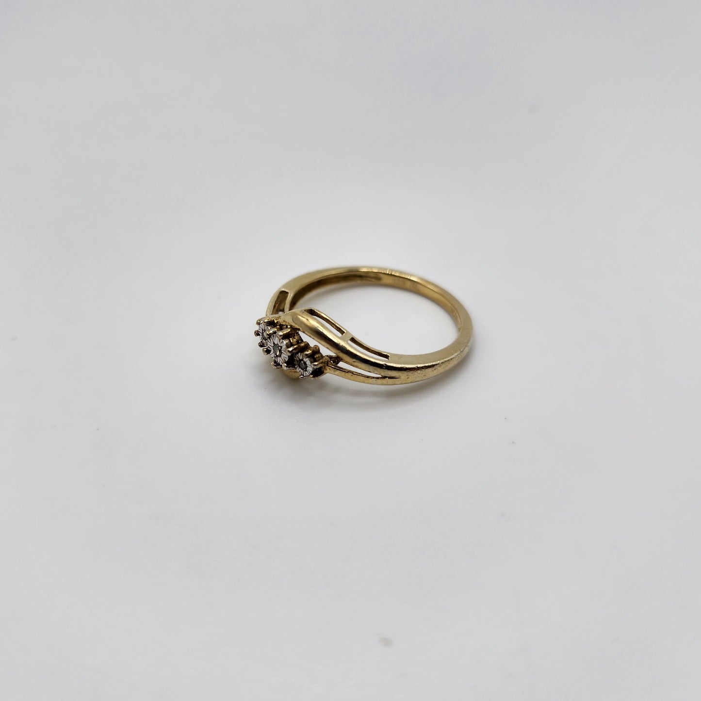 Gold over Sterling Silver Diamond accent Ring