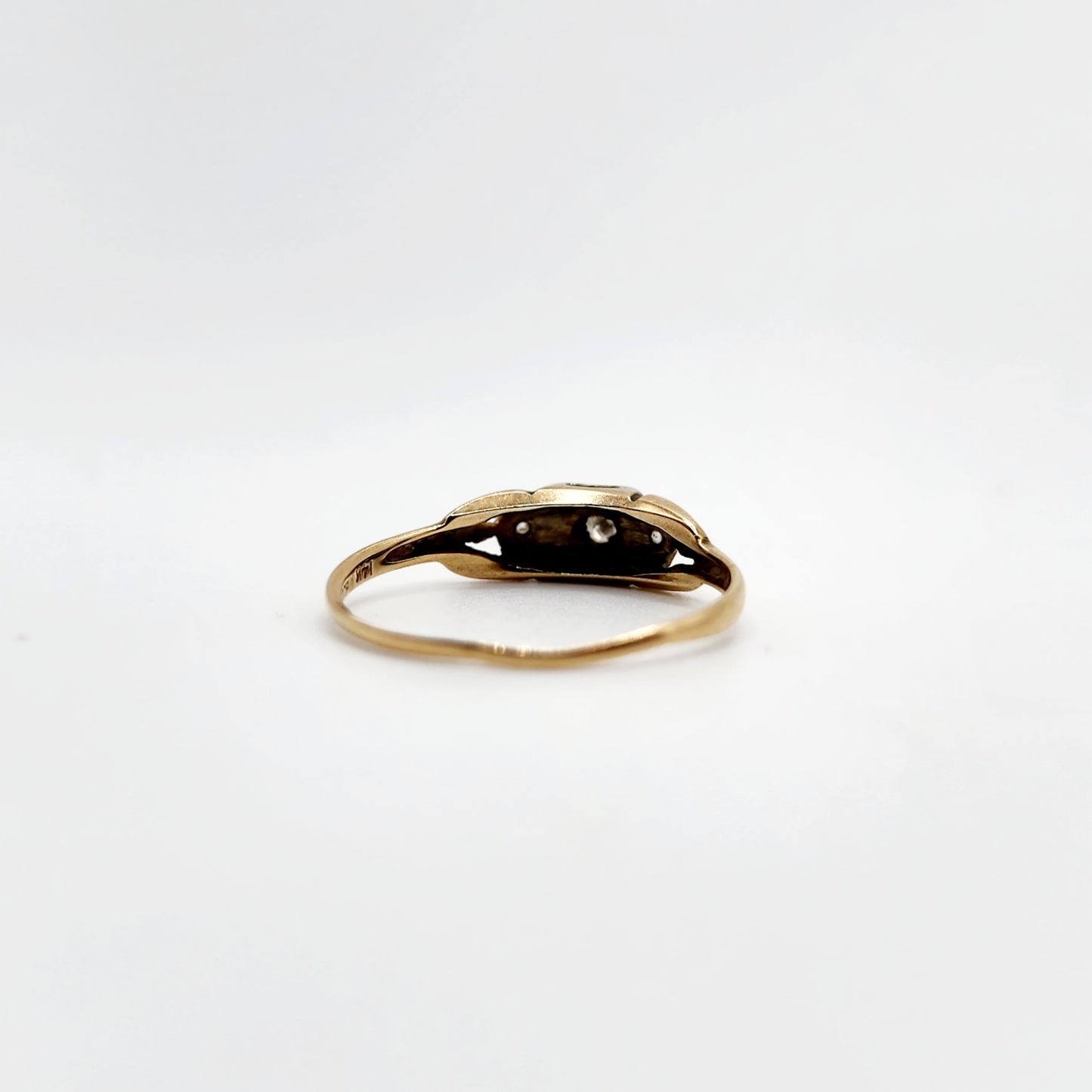 14K Two-Tone Gold Diamond Ring