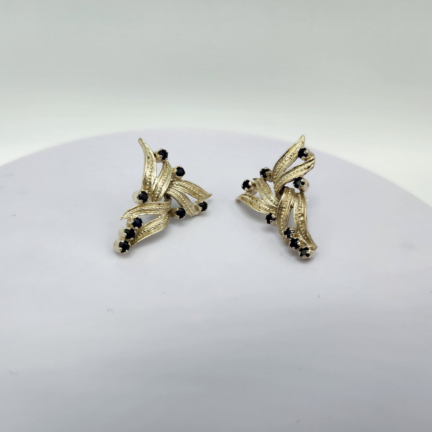 Stetling Silver Sapphire Earrings