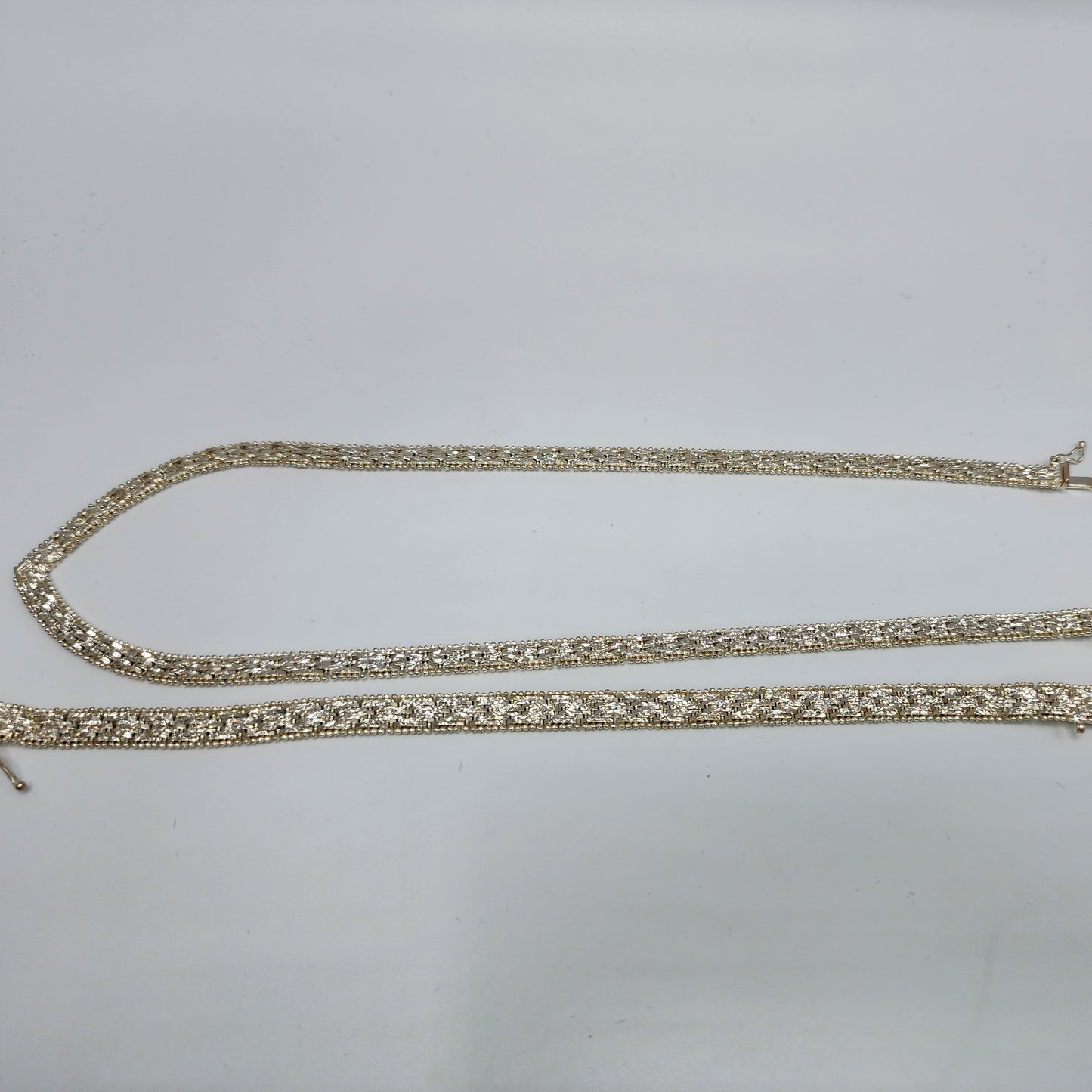 Sterling Silver Necklace and Bracelet set