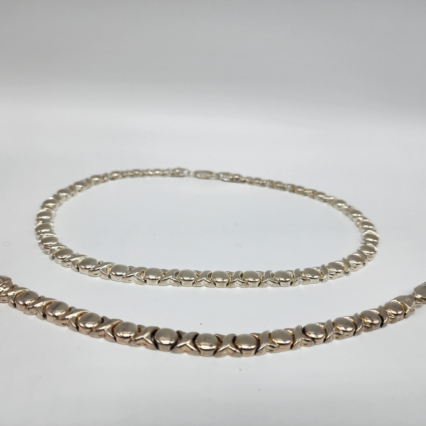 Sterling Silver Necklace and Bracelet Set