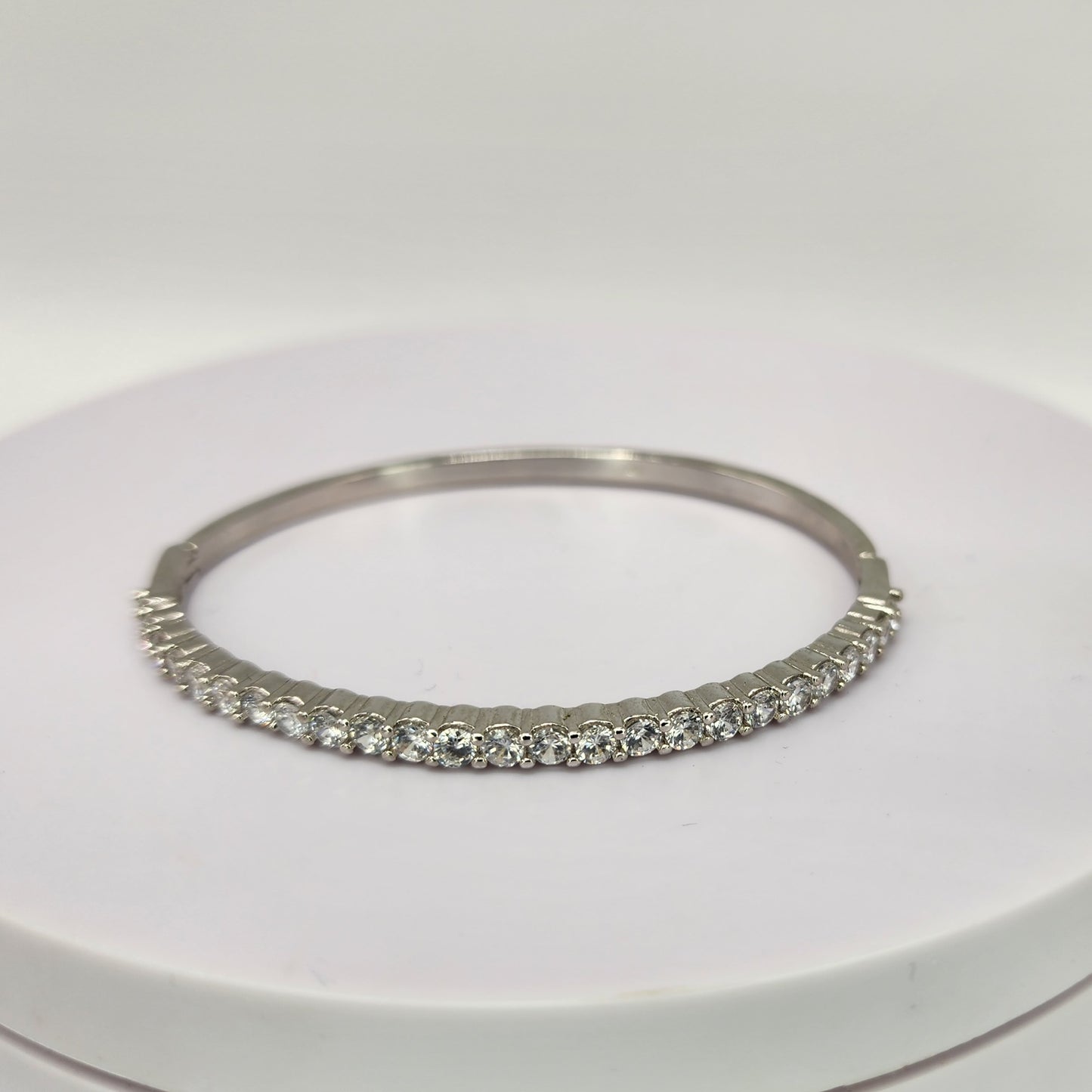 Sterling Silver Crystal Bangle