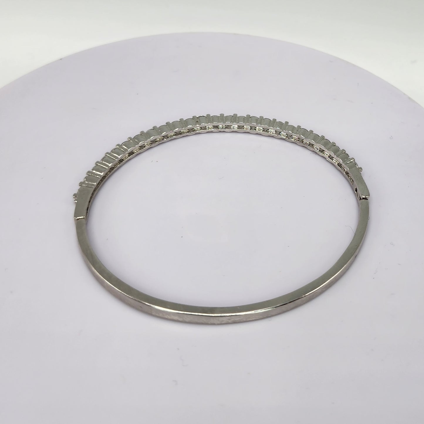 Sterling Silver Crystal Bangle