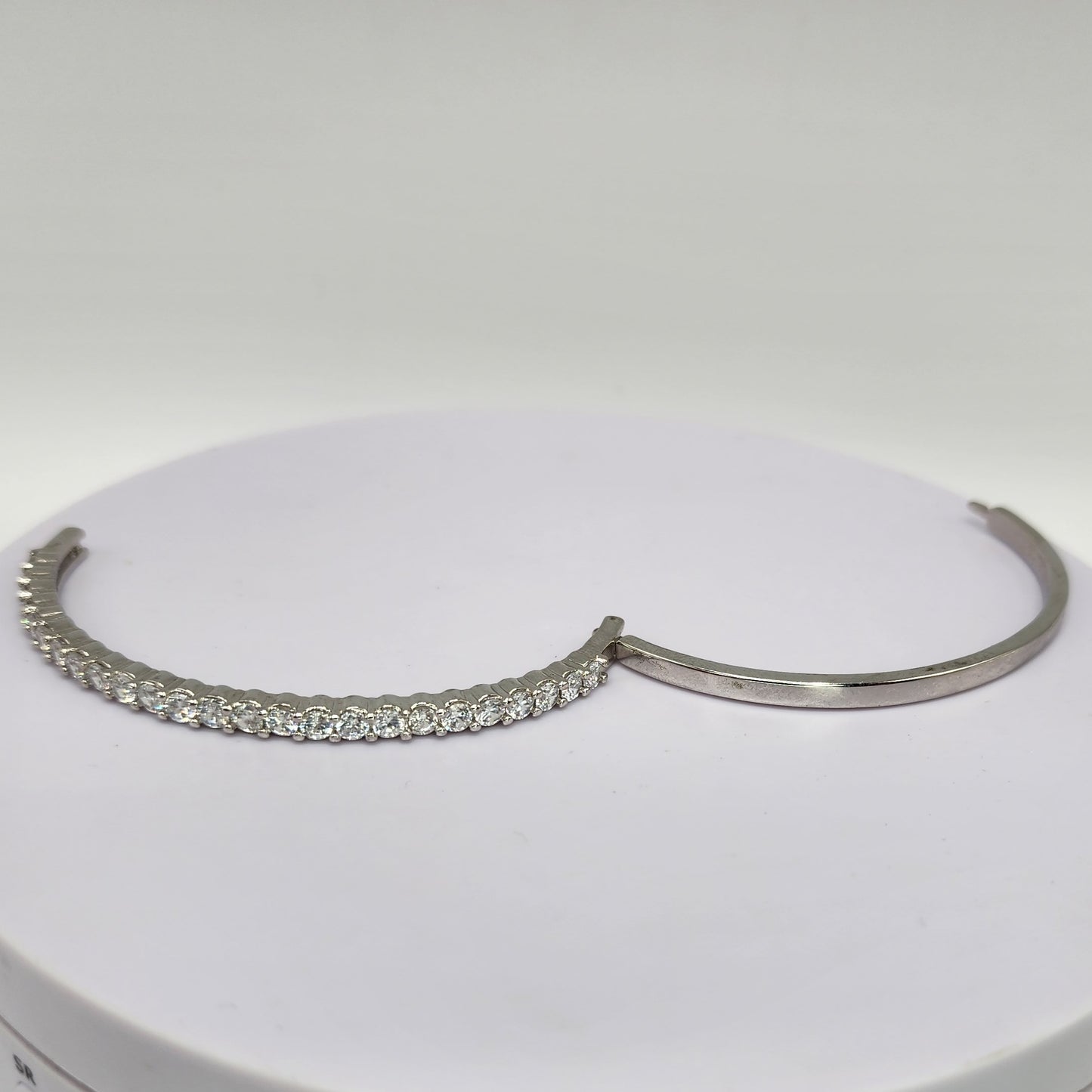 Sterling Silver Crystal Bangle
