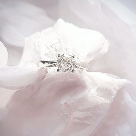 14K White Gold 1CT Diamond Ring