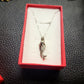 10K White Gold Dolphin Pendant with Diamond Accent