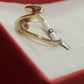 14K Yellow Gold Ring with Diamond
