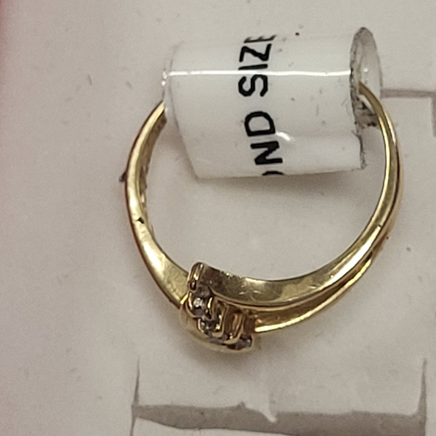 10K Yellow Gold Ring with Diamonds