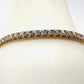 10K Yellow Gold Bracelet With CZ Stones