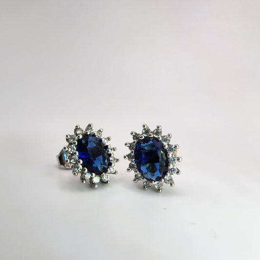 Sterling Silver CZ Earrings