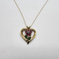 10k Yellow Gold Ruby With Emerald & diamond Accents