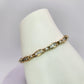 10k Yellow Gold Baguette Diamond Bracelet