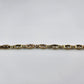 10k Yellow Gold Baguette Diamond Bracelet