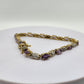 Gold over Sterling Silver Amethyst Bracelet