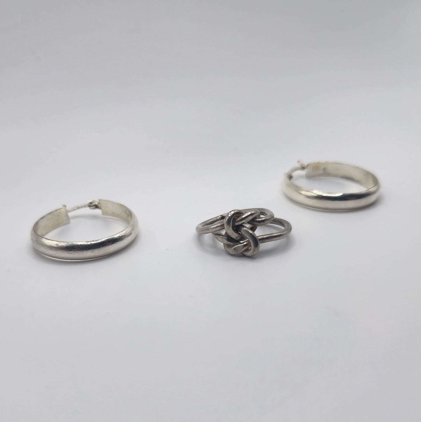 Sterling Silver Earrings and Ring Set