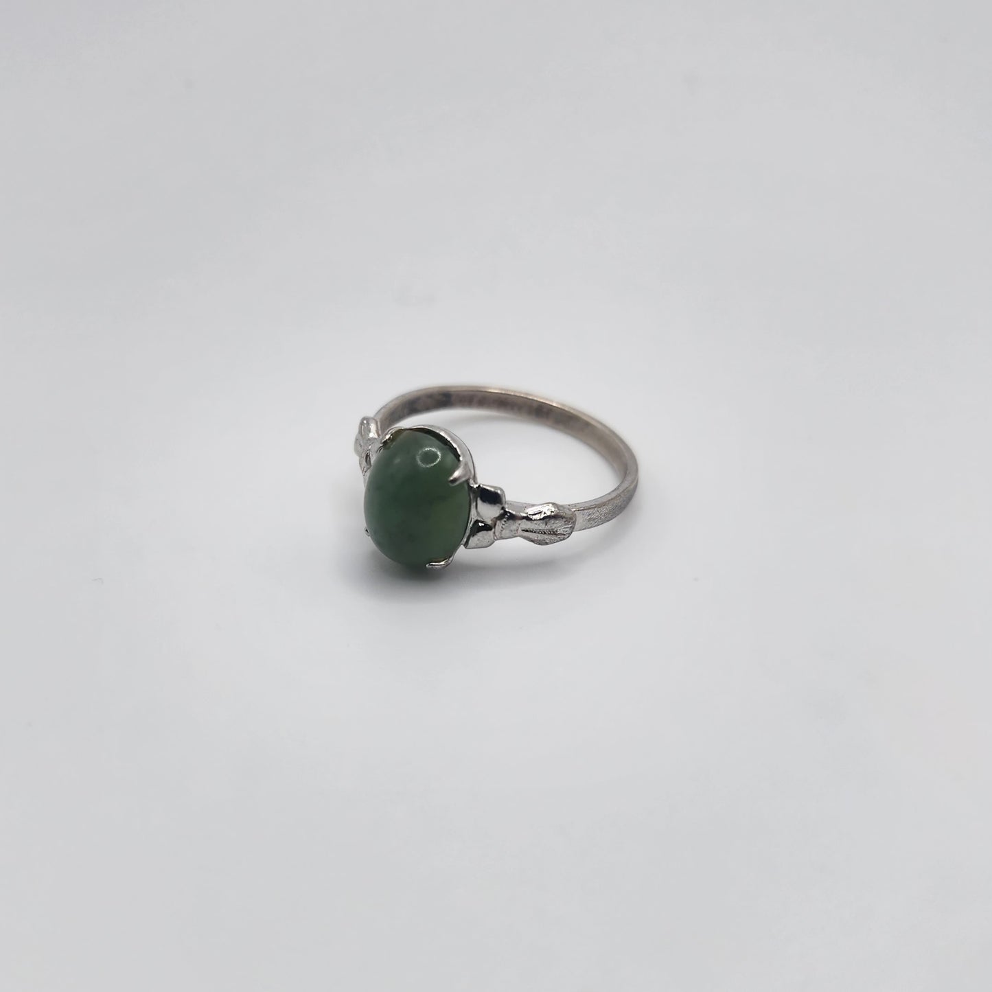 Sterling Silver Jade Ring