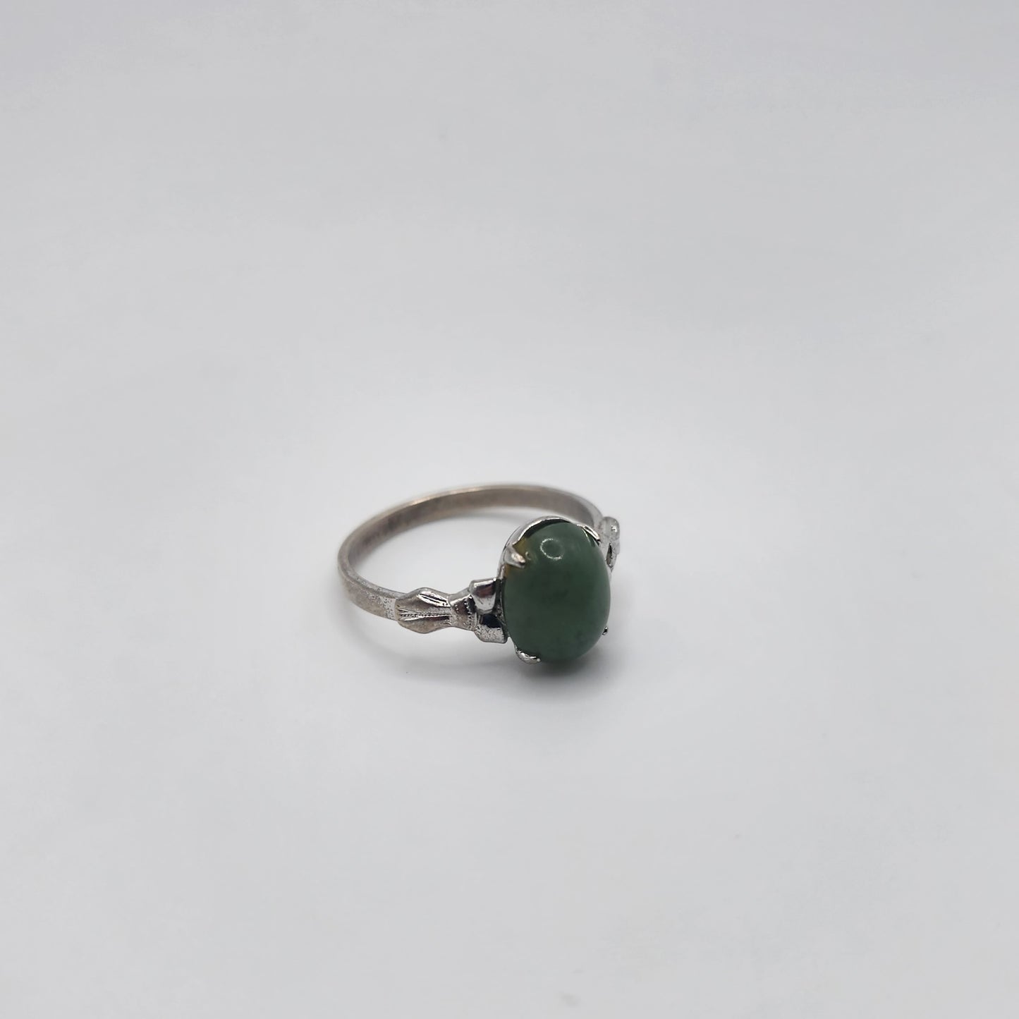 Sterling Silver Jade Ring