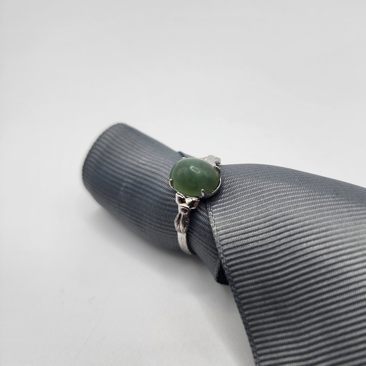 Sterling Silver Jade Ring