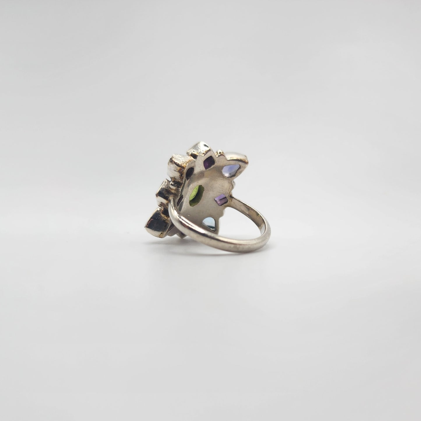 Sterling Silver Multigem Ring