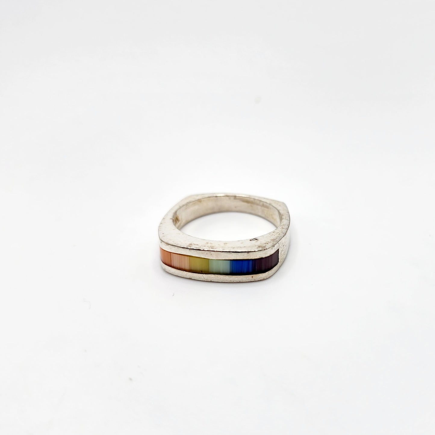 Sterling Silver Rainbow Ring