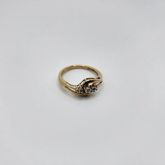 Gold over Sterling Silver Diamond accent Ring