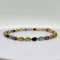 14k Yellow Gold Multigem Tennis Bracelet