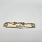 Gold over Sterling Silver Heart Bracelet