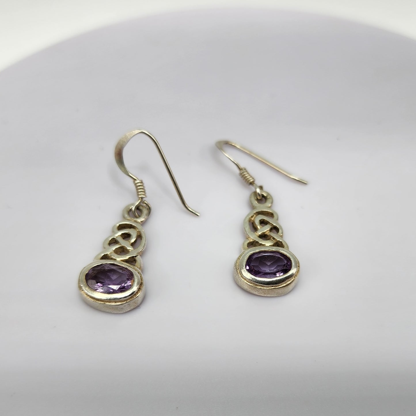 Sterling Silver Amethyst Earrings