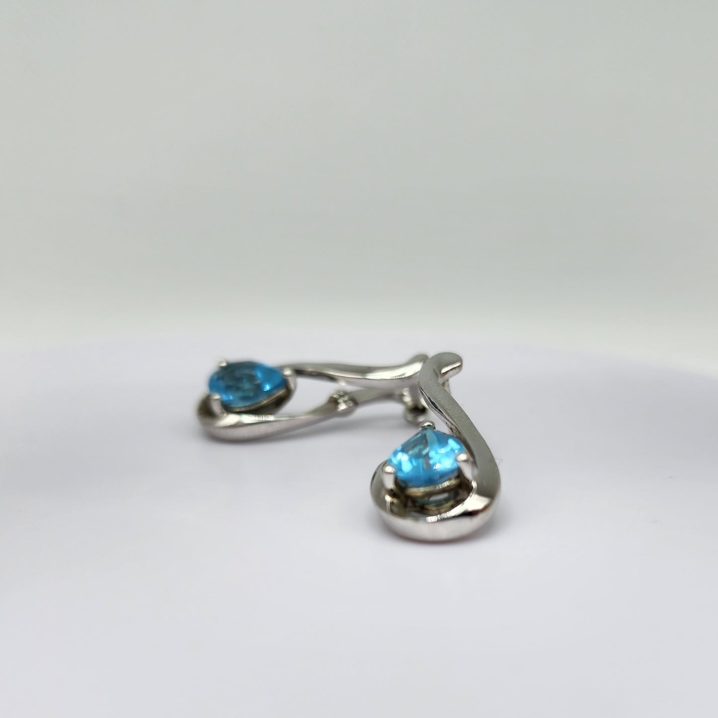 Sterling Silver Topaz Earrings