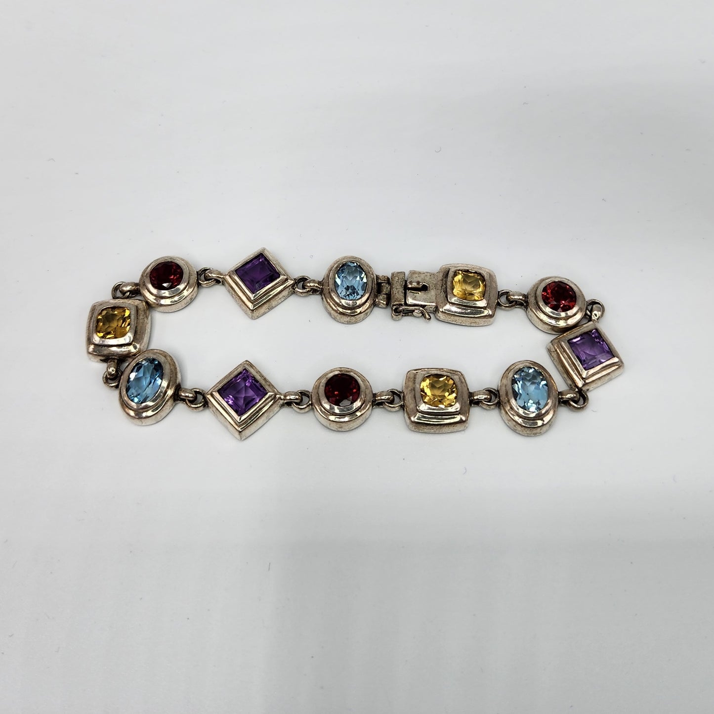 Sterling Silver Multigem Bracelet