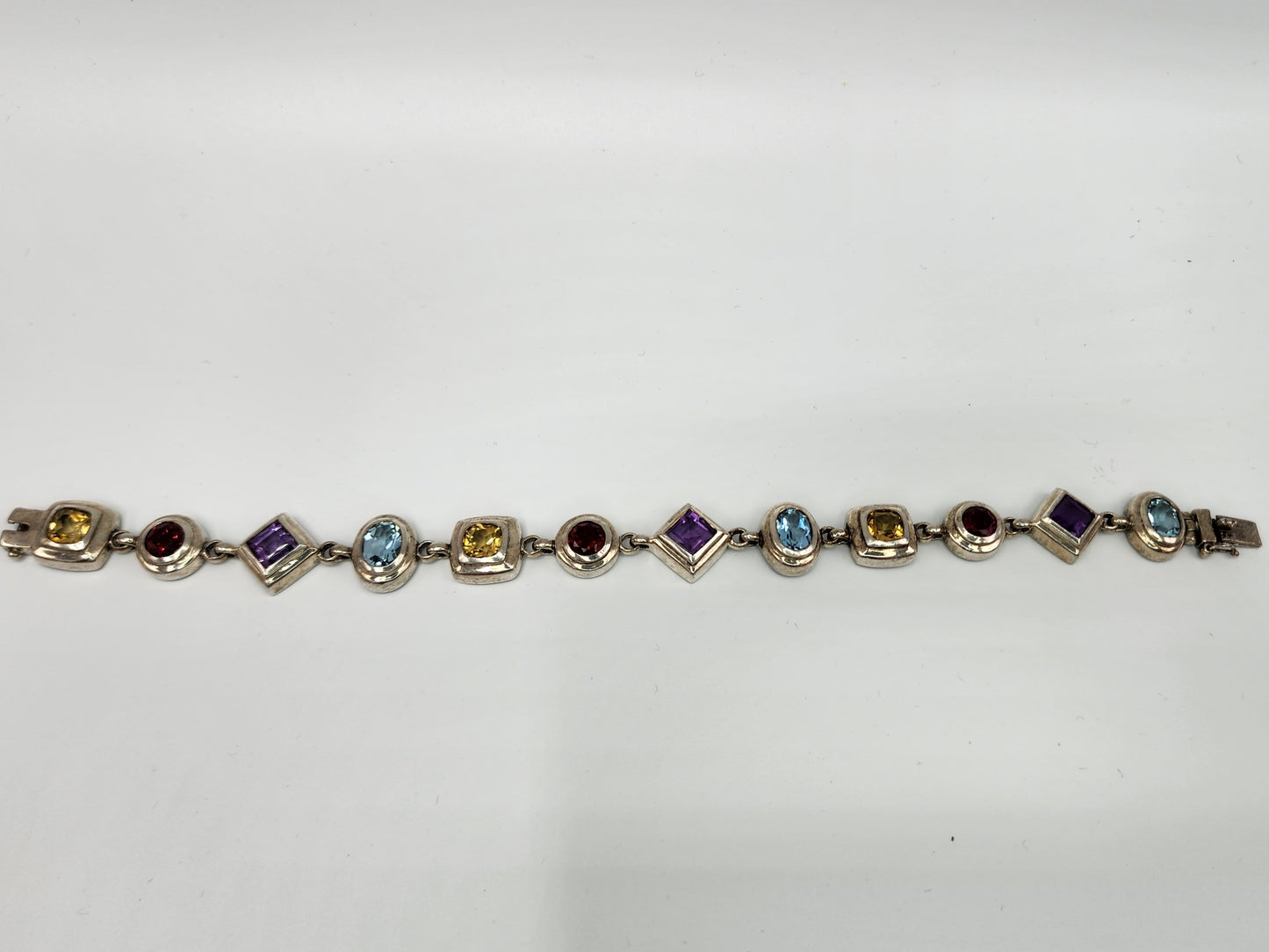 Sterling Silver Multigem Bracelet