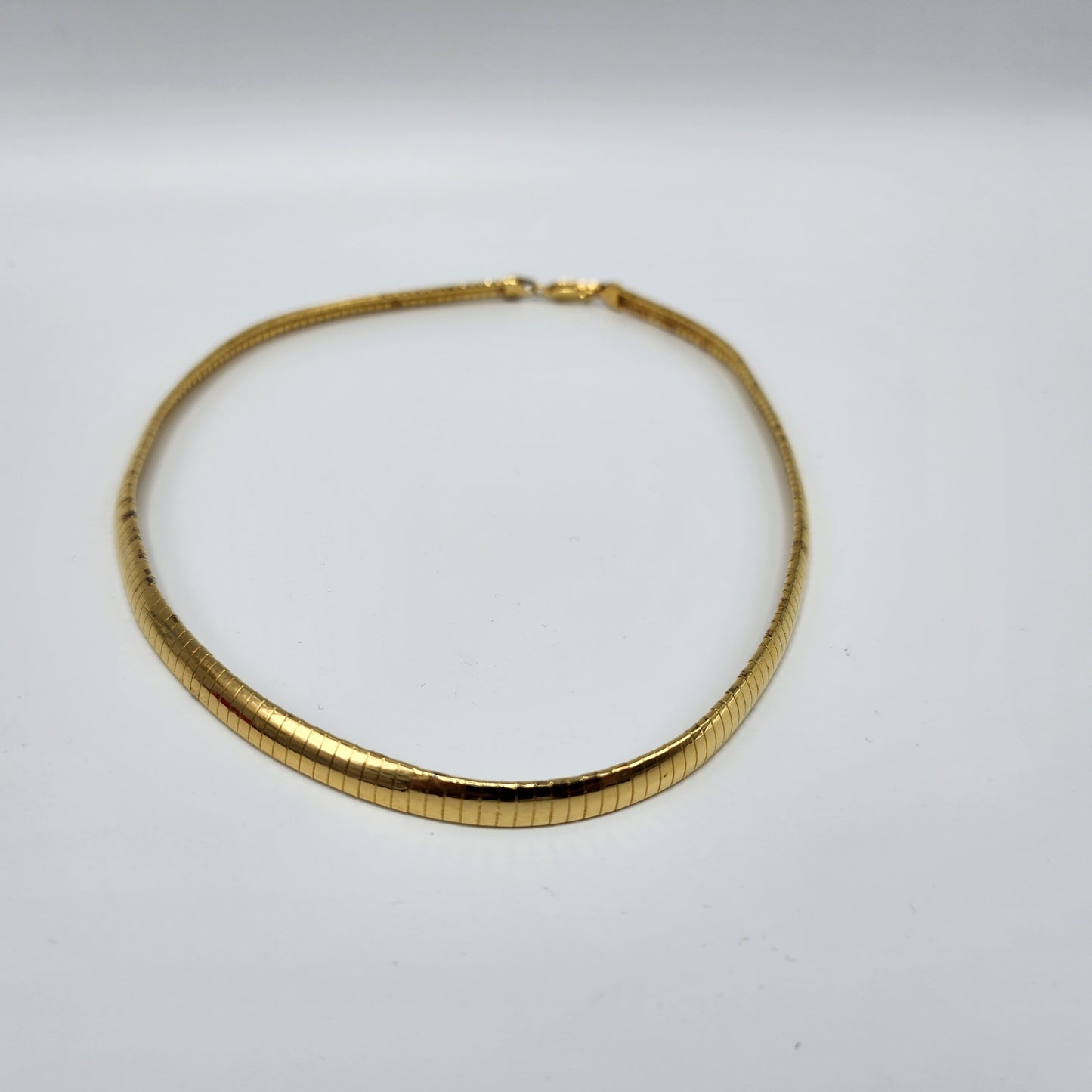 Gold over Sterling Silver Omega Chain Necklace