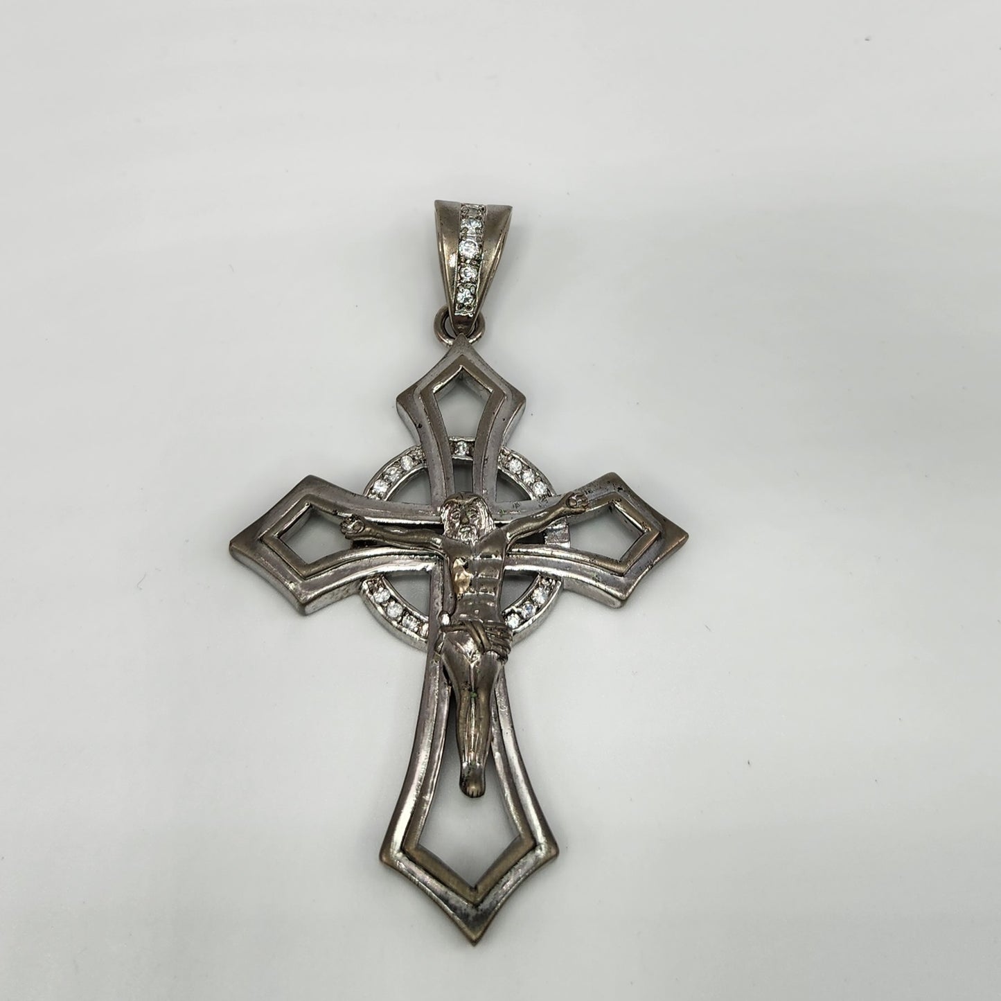 Large Sterling Silver Cross Pendant