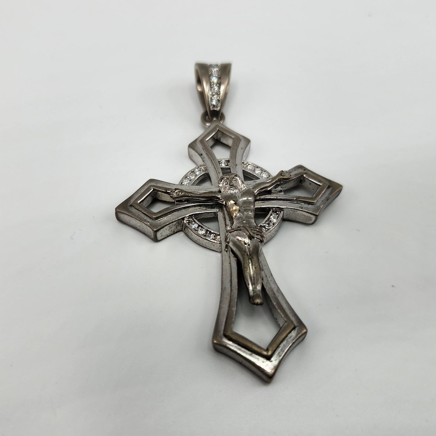 Large Sterling Silver Cross Pendant