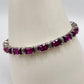 Sterling Silver Ruby Bracelet