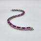 Sterling Silver Ruby Bracelet