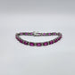 Sterling Silver Ruby Bracelet