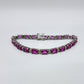 Sterling Silver Ruby Bracelet