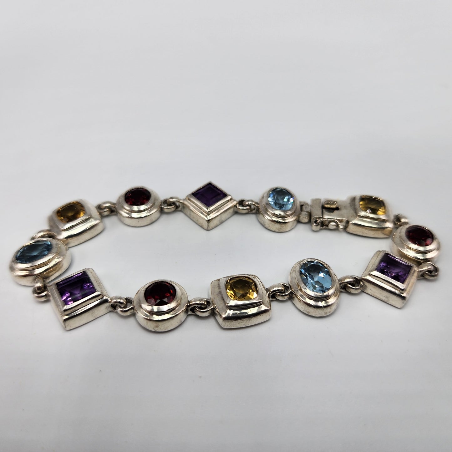 Sterling Silver Multigem Bracelet