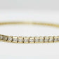 14K Yellow Gold Bracelet with channel Set Diamonds