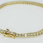 14K Yellow Gold Bracelet with channel Set Diamonds