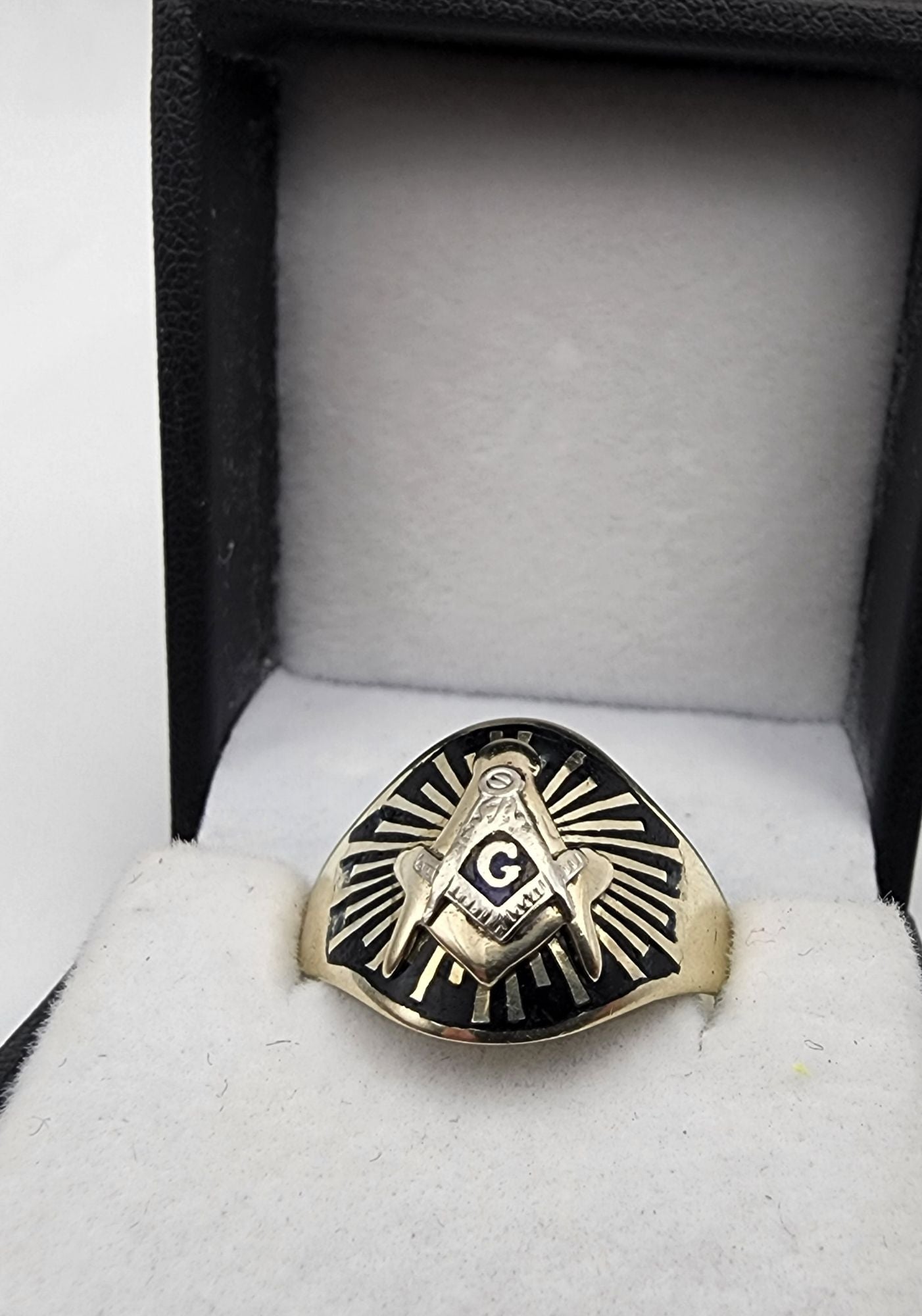 10k Yellow Gold Free Mason Ring OFAKC