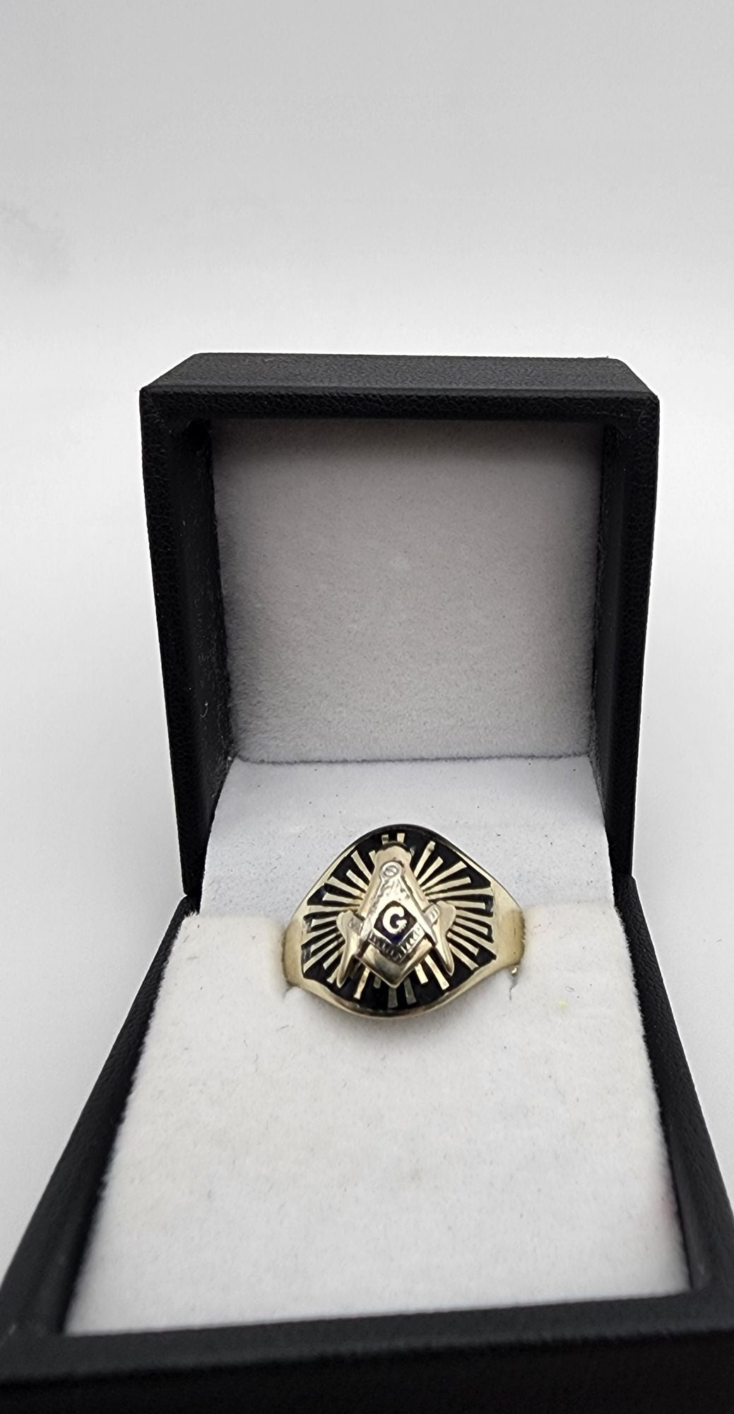 10k Yellow Gold Free Mason Ring OFAKC